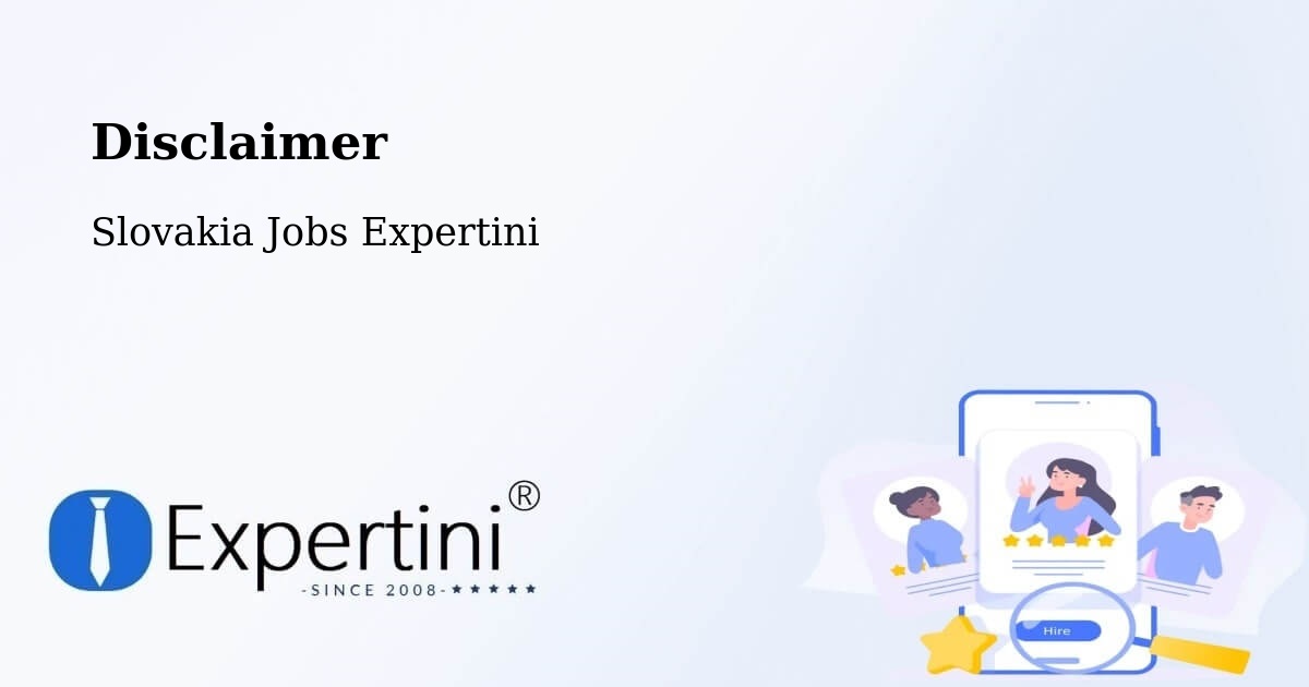 Disclaimer – Detva - Slovakia Jobs Expertini